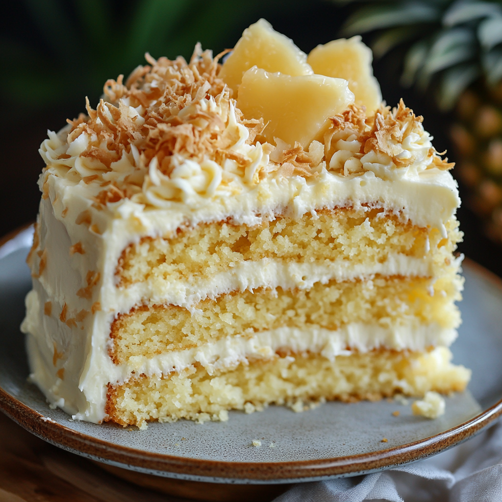 Pineapple Coconut Cake