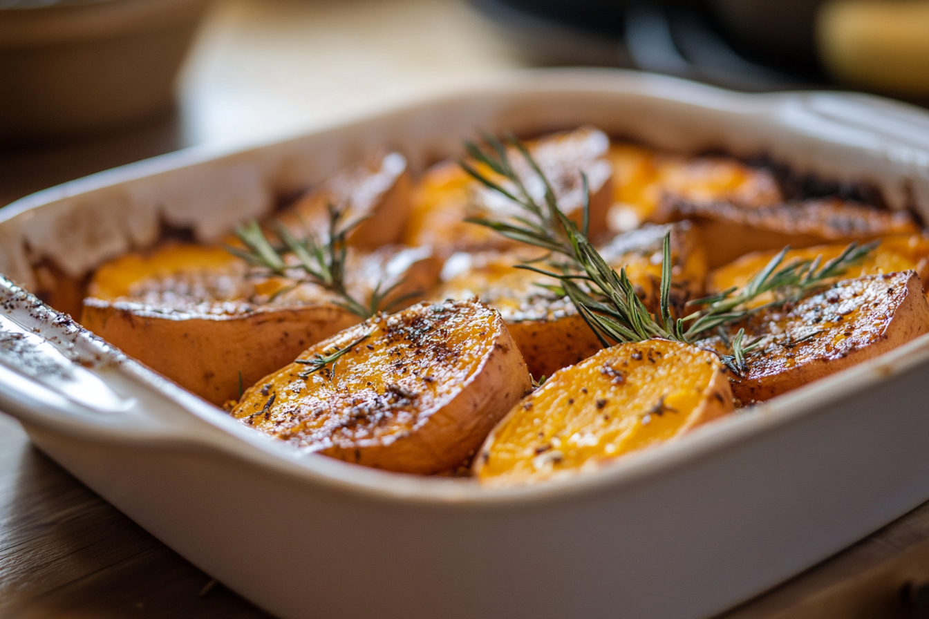 Why do you soak sweet potatoes before baking